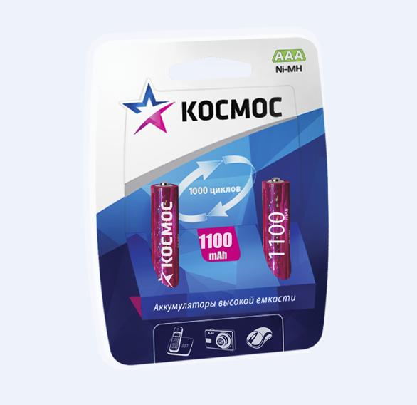 Аккумулятор Космос ААА 1100mAh Ni-MH 1шт